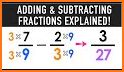 Add and subtract fractions - 5th grade math skills related image