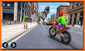 Rooftop Bike Driving Simulator : Bike Taxi Games related image