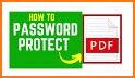 Password protect a PDF related image