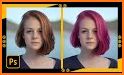 Auto hair color changer related image