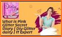 Glitter Secret Diary With Lock related image