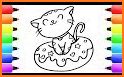 Cute Cat Coloring Pages related image