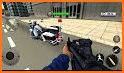 US Police Bike Gangster Chase: FPS Shooting Games related image