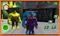 Incredible Green Superhero Monster Fight In City related image