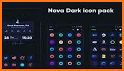 Garis Dark - Icon Pack related image