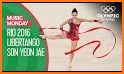 Rhythmic gymnastics, ballet and gym music related image