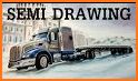 Draw Semi Truck related image