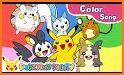 Poke coloring pika mon related image