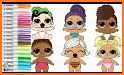 Lol Dolls coloring! related image