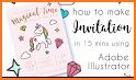 Unicorn Invitation Card Maker related image