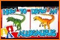 How to draw dinosaurs related image