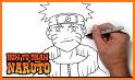 How to Draw and color by number Naruto related image