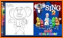 Sing 2 coloring Book related image