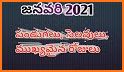 Telugu calendar 2021 with panchangam related image