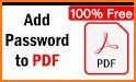 Password protect a PDF related image