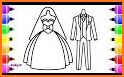 Bride and Groom Wedding Coloring Pages 2 related image