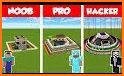 Noob vs Pro vs Hacker for Minecraft PE related image