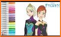 Elsa and Anna Coloring Book related image