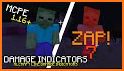 Damage Indicator Addon for Minecraft PE related image