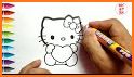 Coloring Kitty Cartoon Doll related image