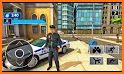 US Police Bike Gangster Chase: FPS Shooting Games related image