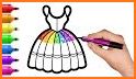 Pattern Coloring Game For Dresses related image