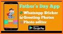 Father day - sticker, greeting image, photo editor related image