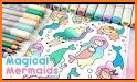 Mermaid Coloring Book related image