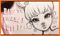 learn how to draw cute girls and coloring related image