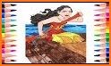 painting moana coloring book drawings learning related image