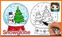 Cartoon Christmas Snow Star Theme related image