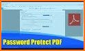 Password protect a PDF related image