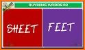 rhyming words - vocabulary builder quiz related image