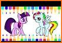 coloring CUTE pony related image