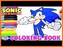 How to color Sonic Hedgehog related image