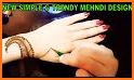 Simple mehndi design new related image