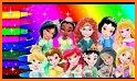 Kids Princess Coloring Book related image