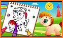 Unicorn Coloring Book & Games related image