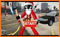 Green Santa Stickman Rope Hero Crime Simulator related image