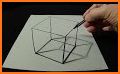 Cube Drawing 3d related image