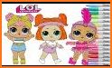 Coloring book Dolls related image