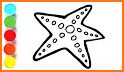 How to draw sea star related image