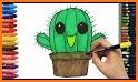 Cactus Coloring Pages For Kids - FREE related image