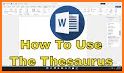 Thesaurus Pro related image