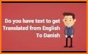 Dictionary Danish English related image