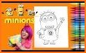 Coloring Minions Pages For Kids related image