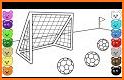 Football coloring book game related image