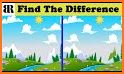 Find the difference : Spot all 5 differences related image