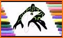 Ben omnitrix 10 coloring book related image