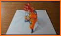 Goku Pixel Color by Number: Goku Saiyan Pixel Art related image